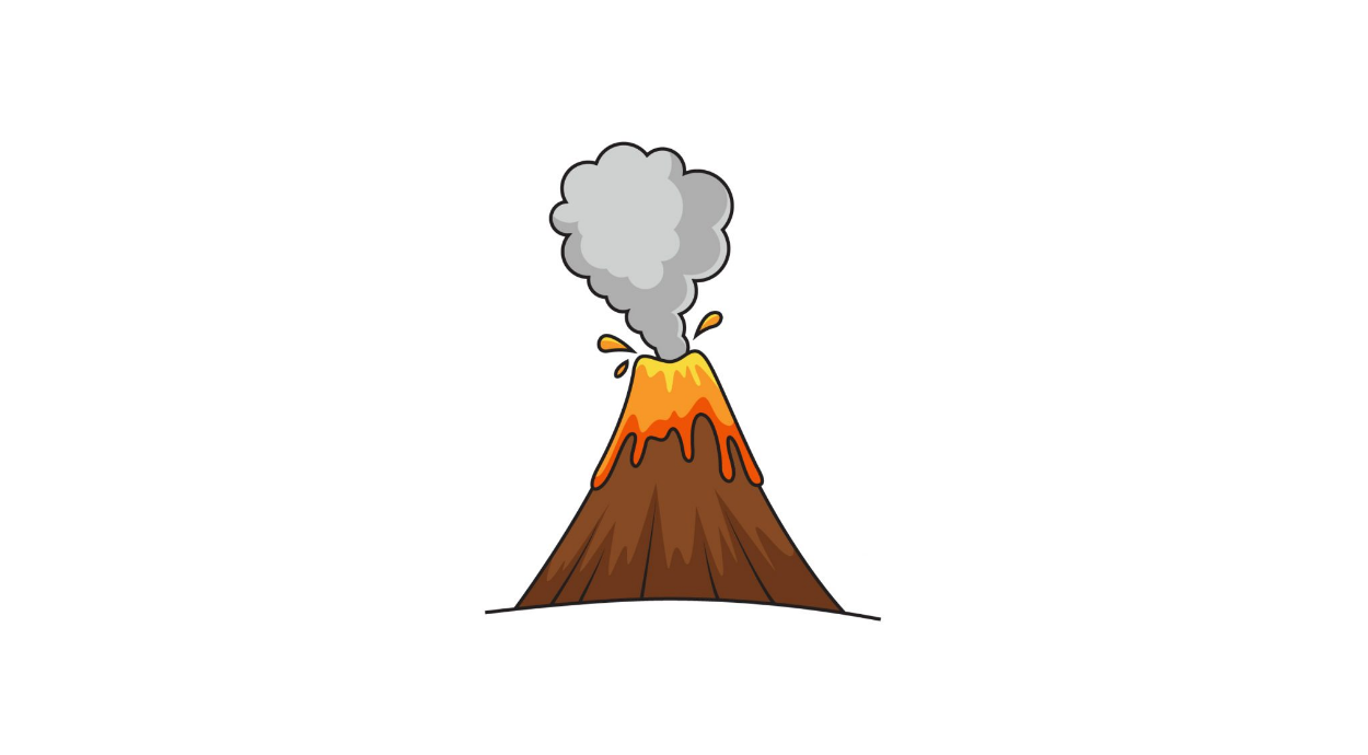 Draw A Volcano