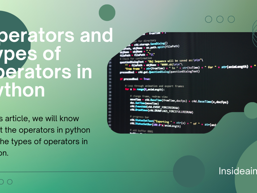 types of operators in python