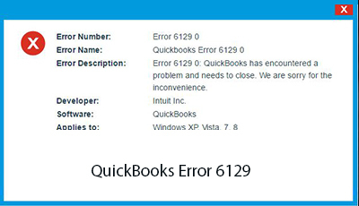 Fix QuickBooks error code 6129