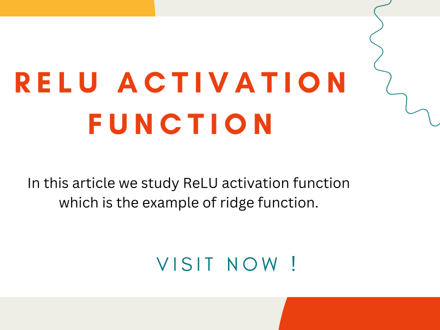 relu activation function