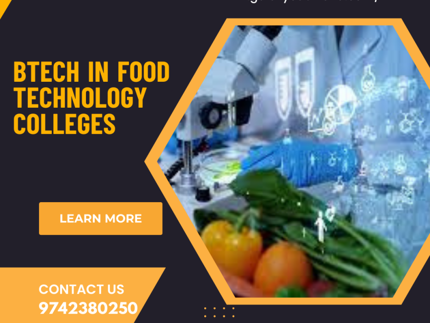 btech in food technology colleges