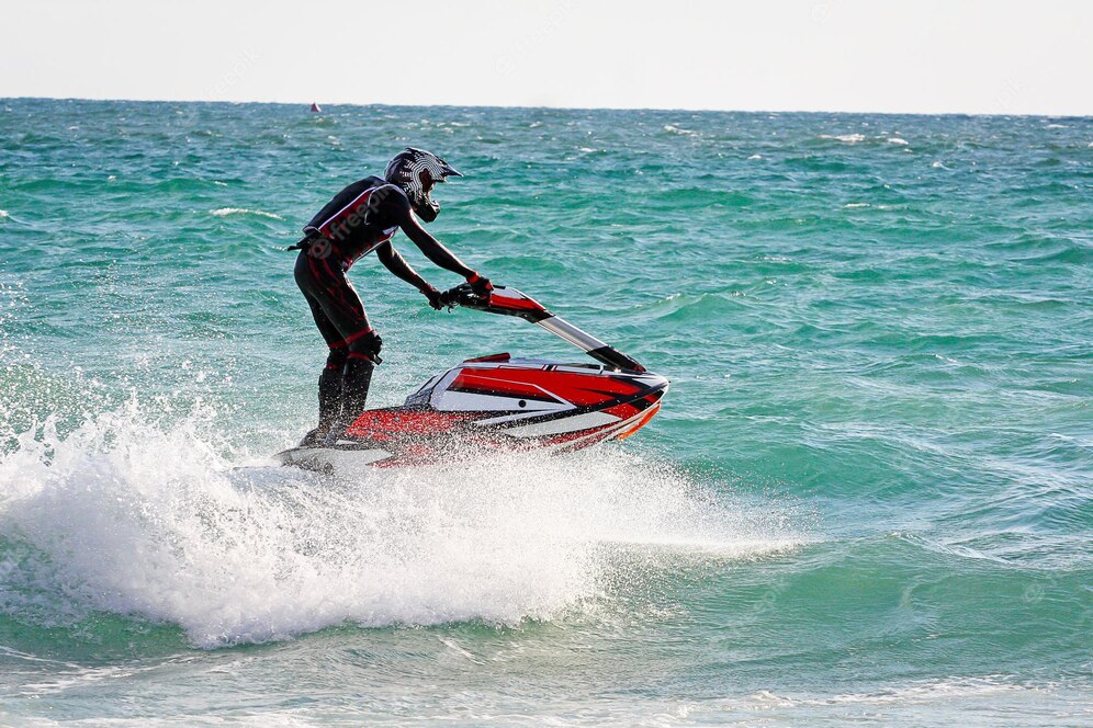 Jet skiing in Clearwater Beach