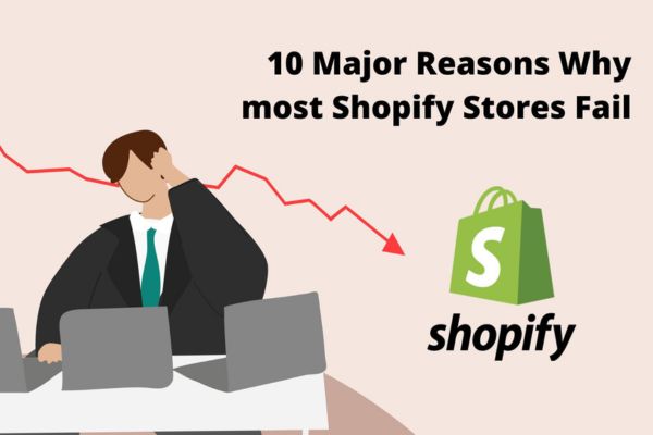 A person looking at sales report of his failed shopify business