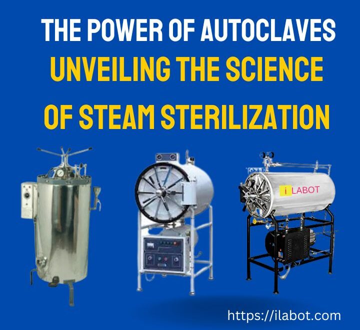 A static image of autoclave and steam sterilizers with headline, the power of autoclaves.