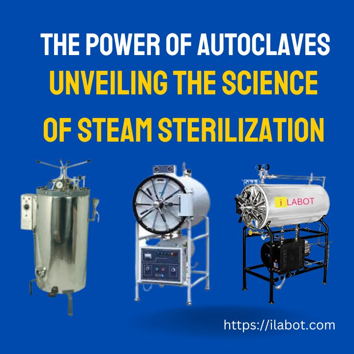 A static image of autoclave and steam sterilizers with headline, the power of autoclaves.