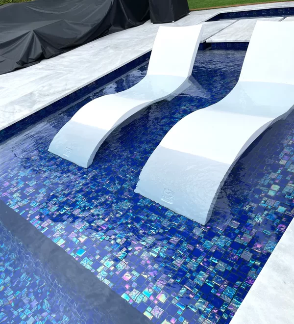 Iridescent Pool Tiles