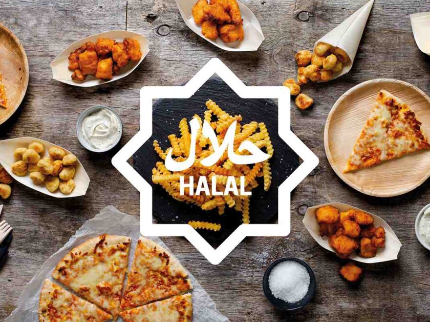 Different types of Halal food presentation