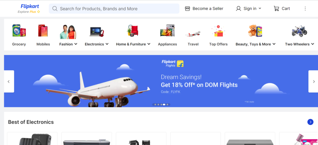 Flipkart-Website