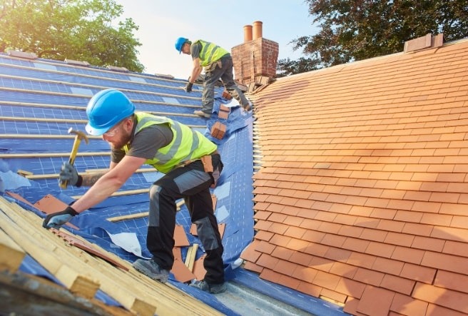 Pitched roofing installation