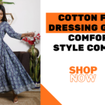 cotton floral dressing gown