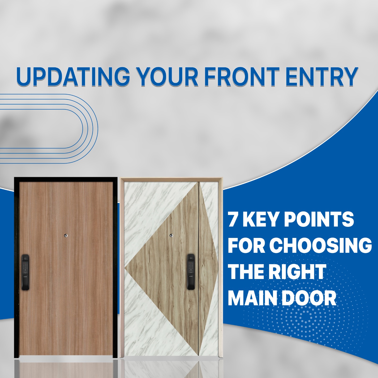 Laminate main door