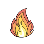 Draw A Cartoon Flame