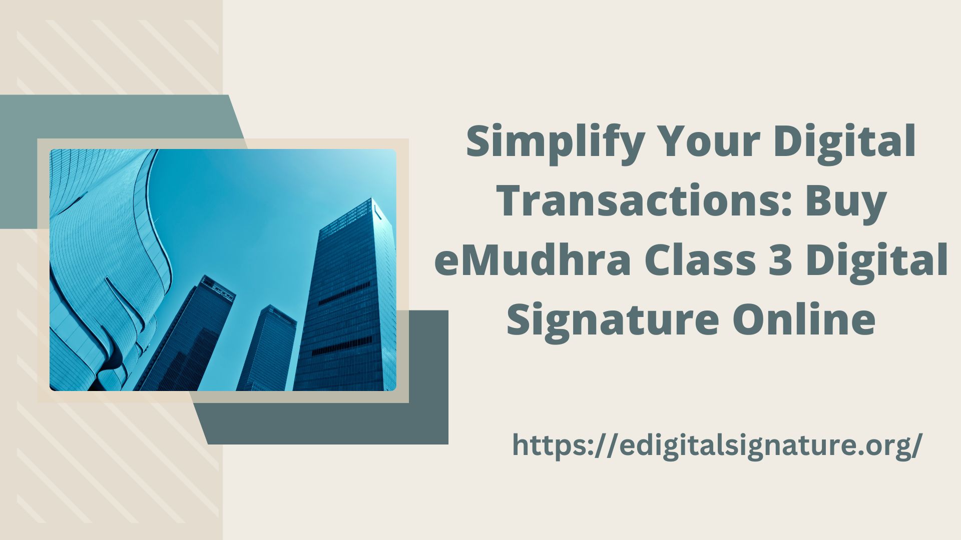 Simplify Your Digital Transactions: Buy eMudhra Class 3 Digital Signature Online