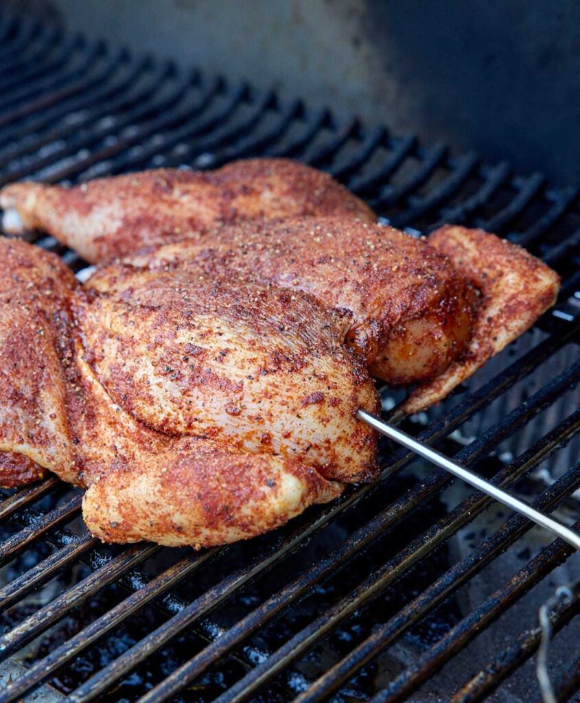 Smoked Spatchcock Chicken With Crispy Skin