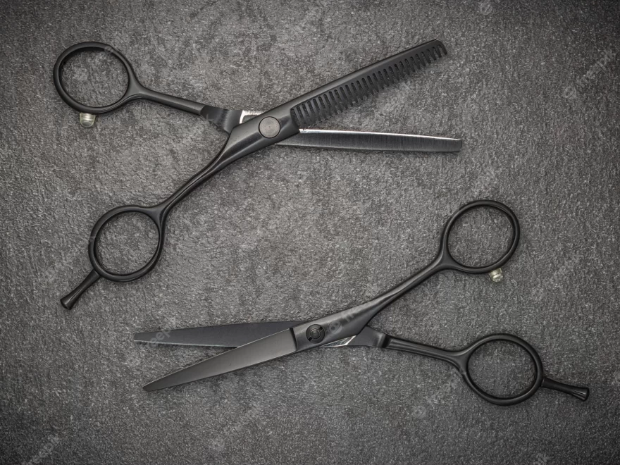 barber-professional-tools-haircut-fashion-pair-professional-haircutting-scissors-black-backgroud_275