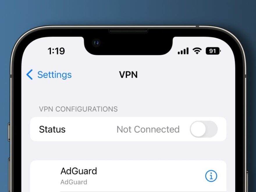 iOS VPN app