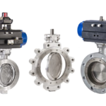 Actuated butterfly valves