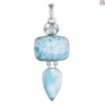 For Sale Handcrafted 925 Sterling Silver Larimar Jewelry