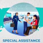 female passenger is recieveing volaris assistance service