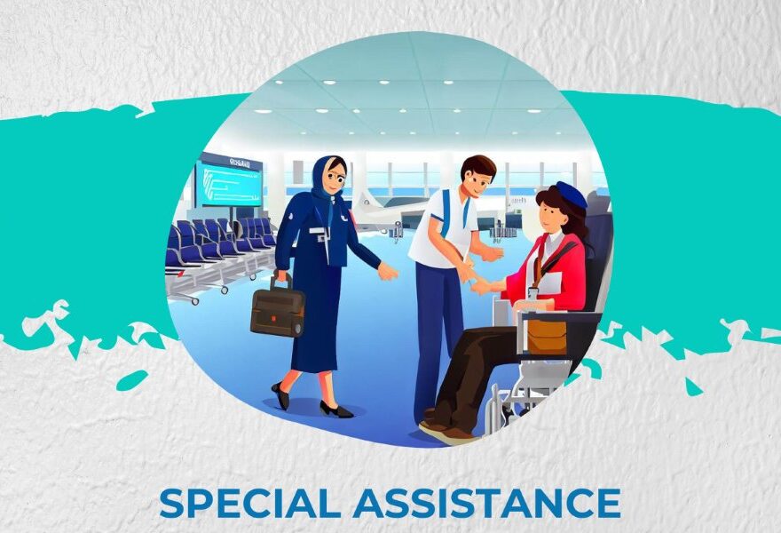 female passenger is recieveing volaris assistance service