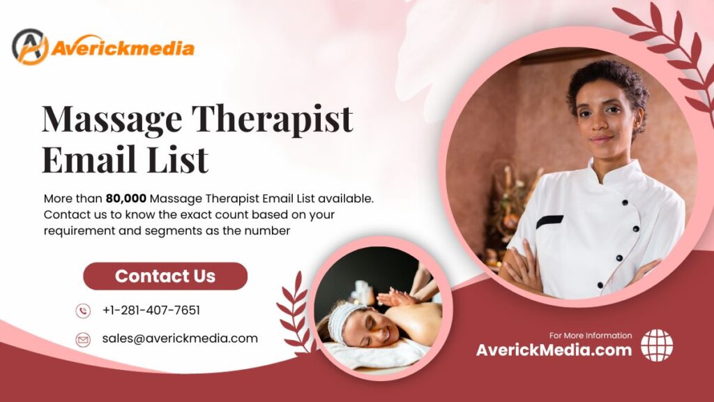 Massage Therapist Email List