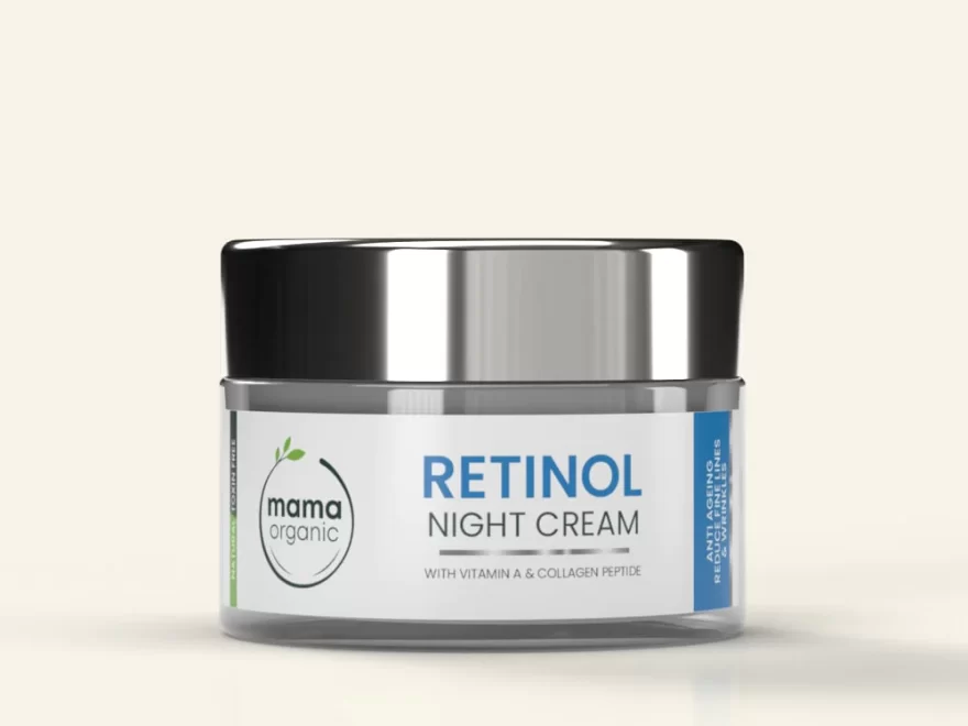 Retinol Night Cream For Anti-Aging, Reduce Fine Lines & Wrinkles – 50g