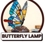 butterfly stained glass lamp