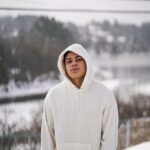 Man in white Hoodie