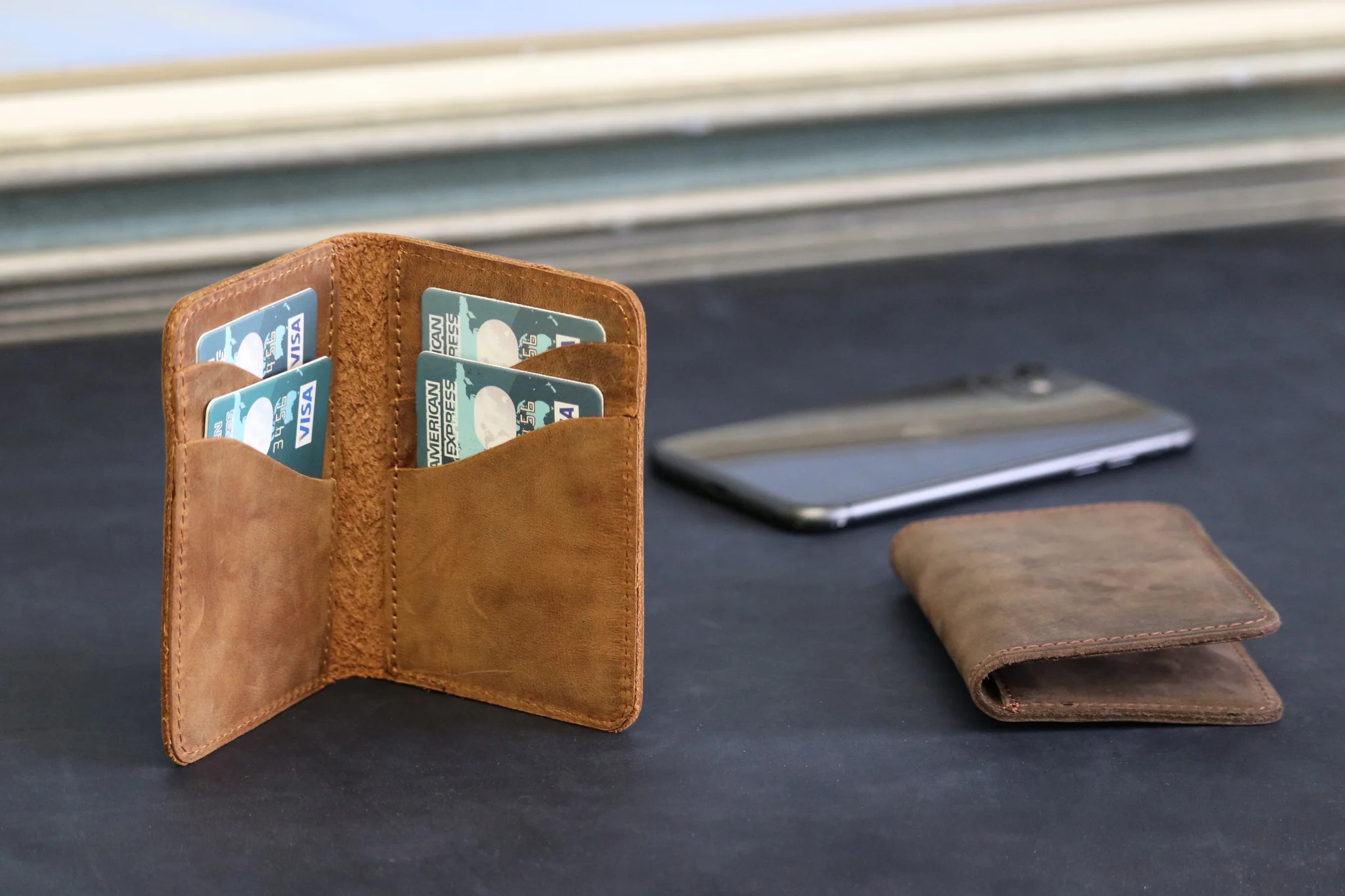 designer leather wallet