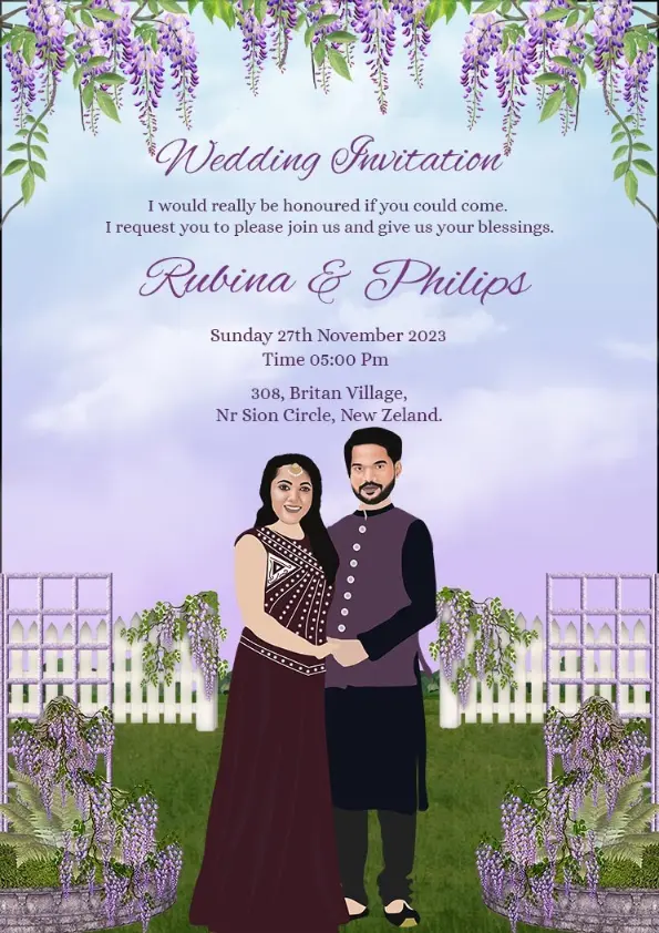 Wedding invitation template