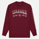 BARBEDWIRE-MAROON-LONGSLEEVE