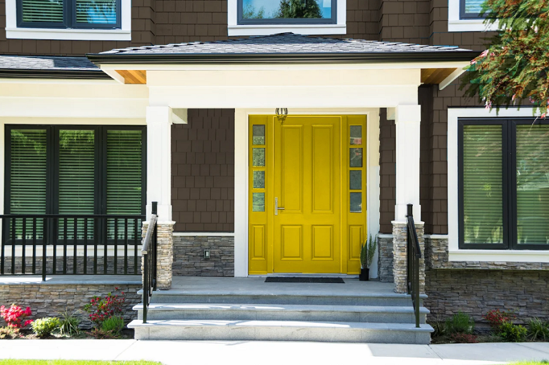 Best Colours To Paint A Front Door For Your Brown House