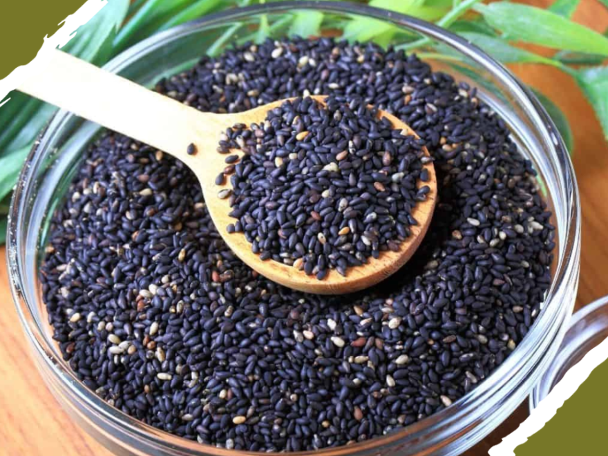 black sesame seeds