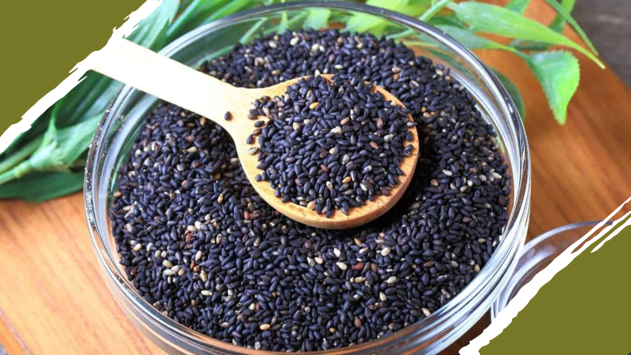 black sesame seeds