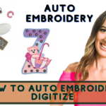 How to auto digitizing embroidery