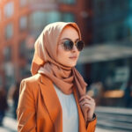 Klassischer Hijab aus Satin