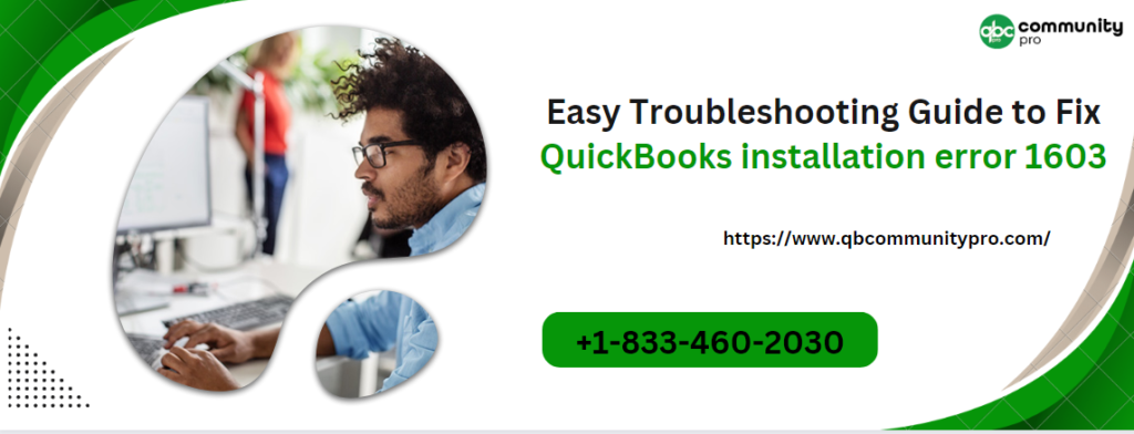 QuickBooks update error 1603