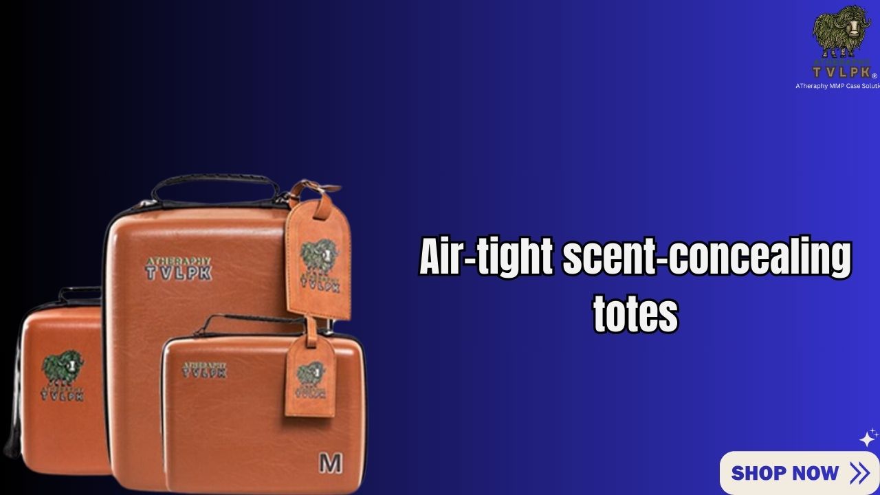 Air-tight scent-concealing totes