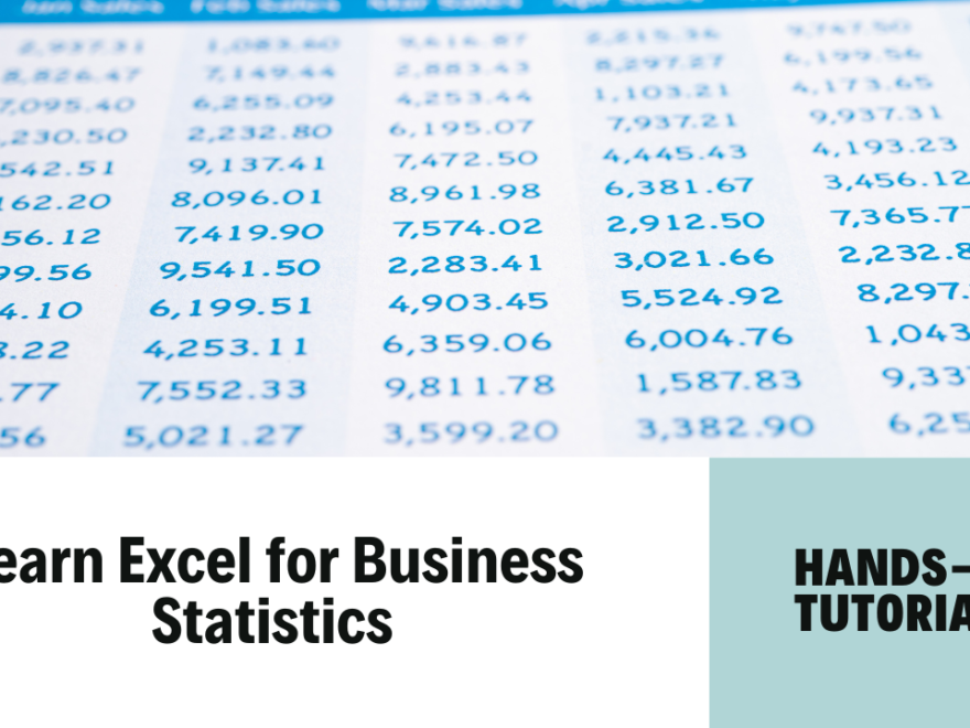 Learn excel for business statistics