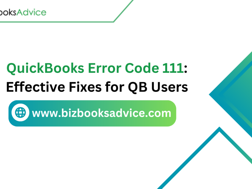 QuickBooks Error Code 111