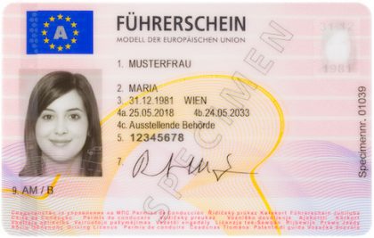 Austria Driver License