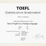 English Certificate Toefl