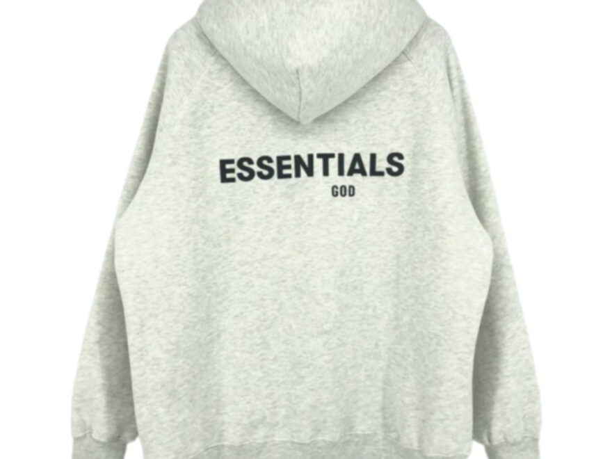 Essentials Fleeces Thick Light Gray Hoodie