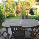 outdoor table and chairs