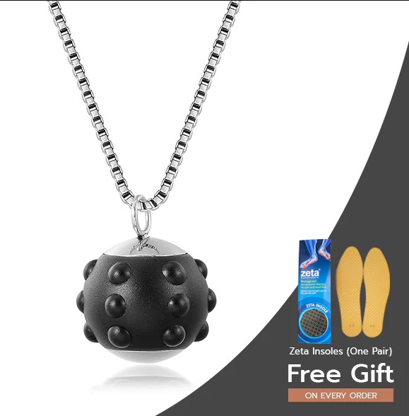 black pulsed magnetic pendant