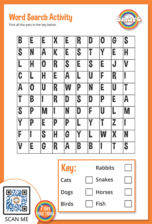 Word Searches for Kids