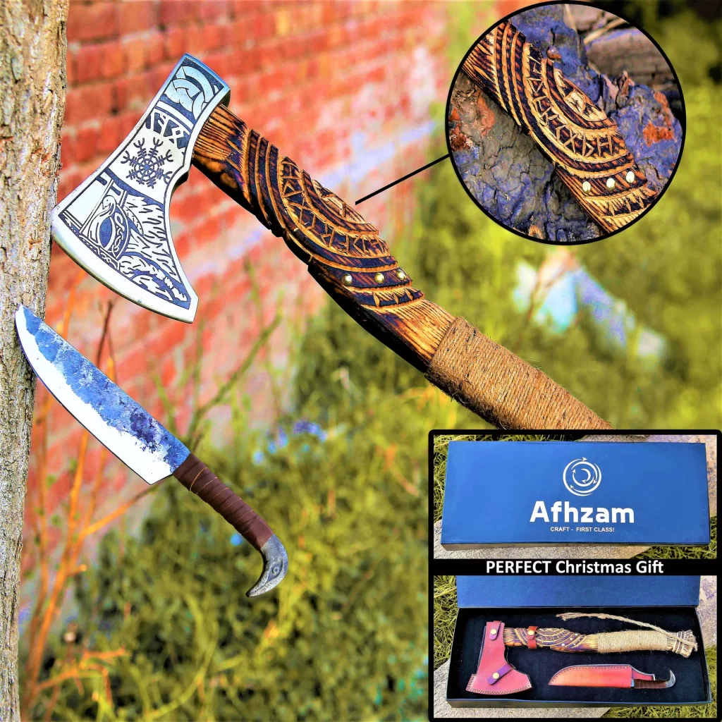 Viking Axes and Fixed Blade Hunting Knives: Crafting Exceptional Gift Items