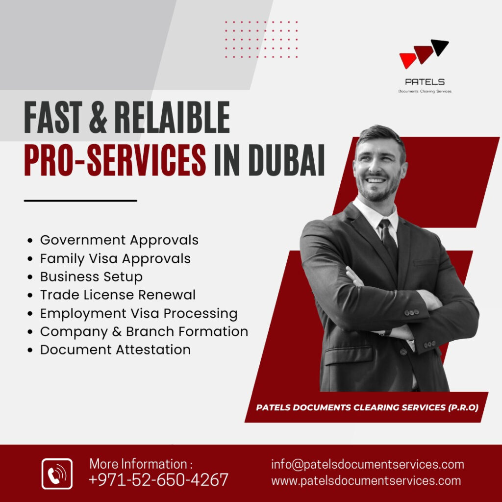 Fast and Reliable PRO-Service in Dubai