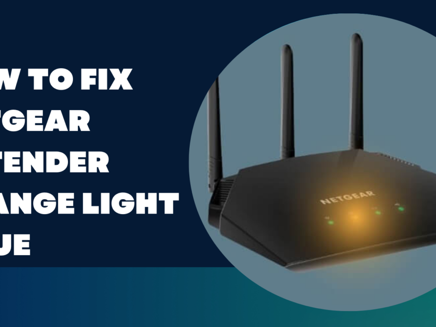 Netgear extender orange light issue