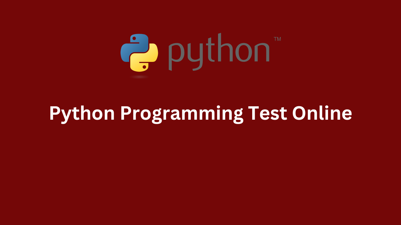 Python Programming Test Online